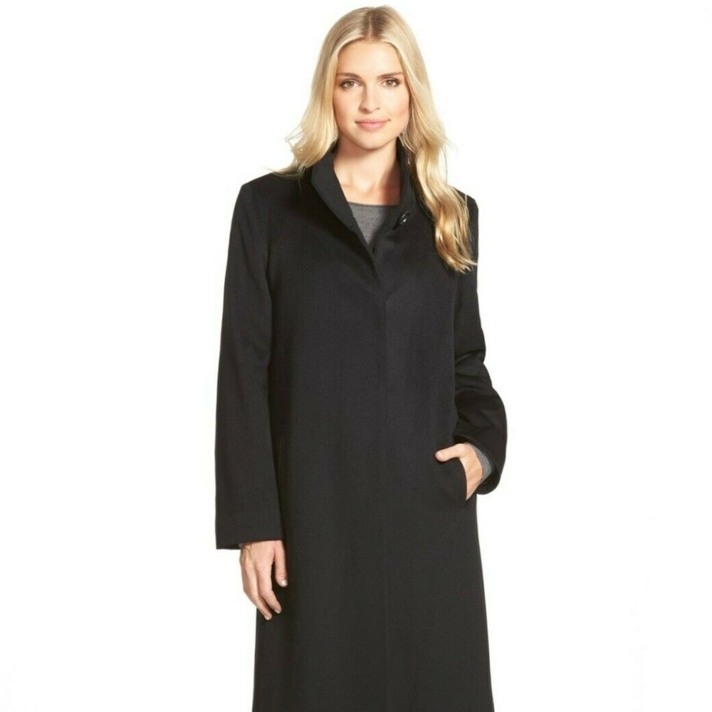 *NEW* Fleurette Sz 8 Long Coat 100% Wool Coat